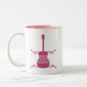 Mug de guitare rétro, Magenta (Gauche)