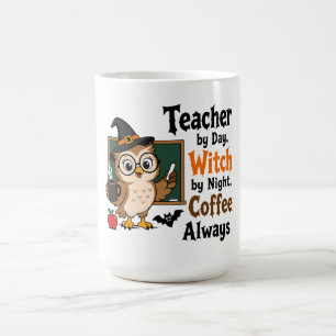 Mug de Halloween Enseignant le Jour Sorcière la Nu