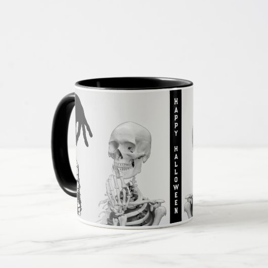 Mug de Halloween squelette de main (Devant gauche)