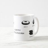 Mug de Hanouka - Béni, Allume-le, Fais-le (Devant droit)