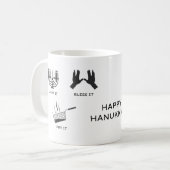 Mug de Hanouka - Béni, Allume-le, Fais-le (Devant gauche)