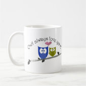 Mug De hibou amour toujours vous ! (Gauche)