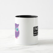 Mug De hibou amour toujours vous bande dessinée (Centre)