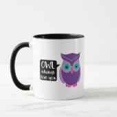 Mug De hibou amour toujours vous bande dessinée (Gauche)