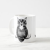 Mug de hibou illustrée (Devant gauche)