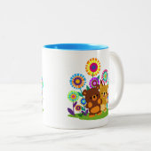 Mug de jardin avec des ours de dessin animé mignon (Devant droit)