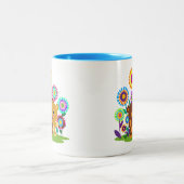Mug de jardin avec des ours de dessin animé mignon (Centre)