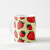 Mug de jardin doux - Fraises rouges (Devant gauche)