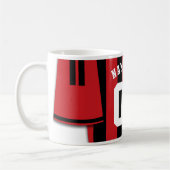 Mug de Jersey de Football Personnalisable, Bandes  (Gauche)
