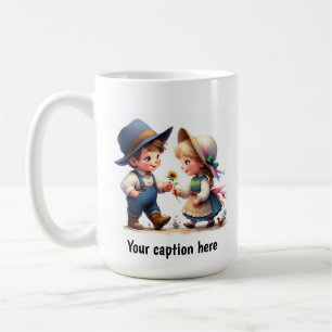 Mug De jeunes Munchkins adorables dans des vêtements a