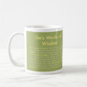 Mug de Jim's Words of Wisdom (MTP) (Gauche)