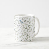 Mug De jolis oiseaux bleus croient (Devant droit)
