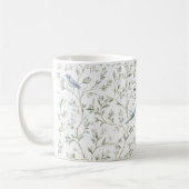Mug De jolis oiseaux bleus croient (Gauche)