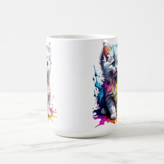 Mug de Kitten coloré (Centre)