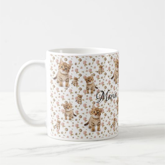 Mug de Kitten Floral (Gauche)