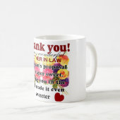 Mug de la belle-fille à la belle-mère grâce (Devant droit)