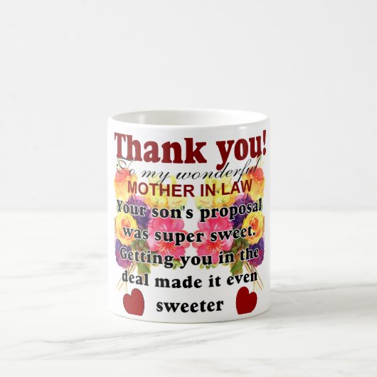 Mug de la belle-fille à la belle-mère grâce (Centre)