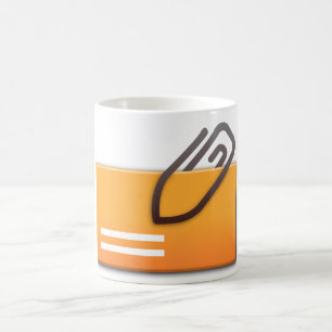 Mug de la carte jointe au courrier