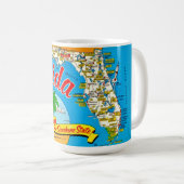 Mug de la carte postale Sunshine de Floride (Devant droit)