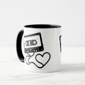 Mug de la Cassette Rétro - Un soupir de nostalgie (Devant gauche)