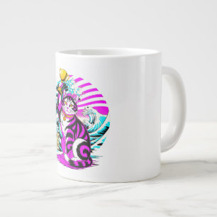 Mug de la chatte de la victoire néon