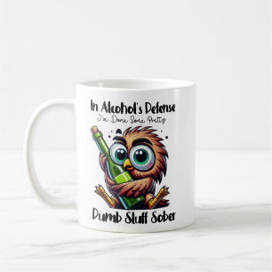 Mug de la chouette de défense de l’alcool