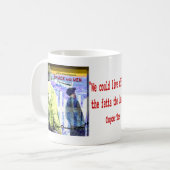 Mug De la citation de souris et d'hommes (Devant gauche)