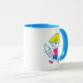 Mug de la crème glacée en bleu (Devant droit)