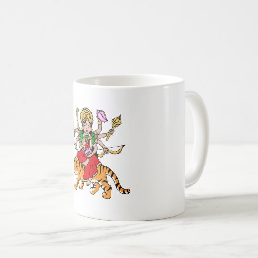 Mug de la déesse hindoue de Durga (Devant droit)