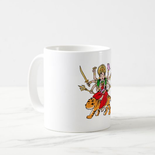 Mug de la déesse hindoue de Durga (Devant gauche)