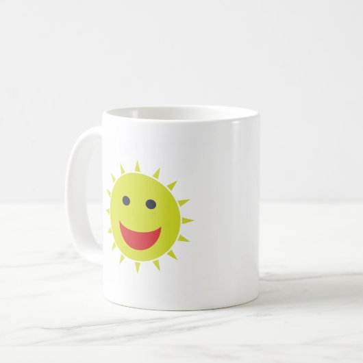Mug de la face du soleil qui fond (Devant gauche)