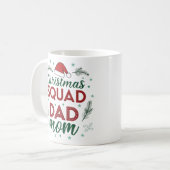 Mug de la famille de l'équipe de Noël (Devant gauche)