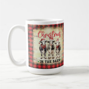 Mug de la ferme Heifer de la vache de Noël, cadeau