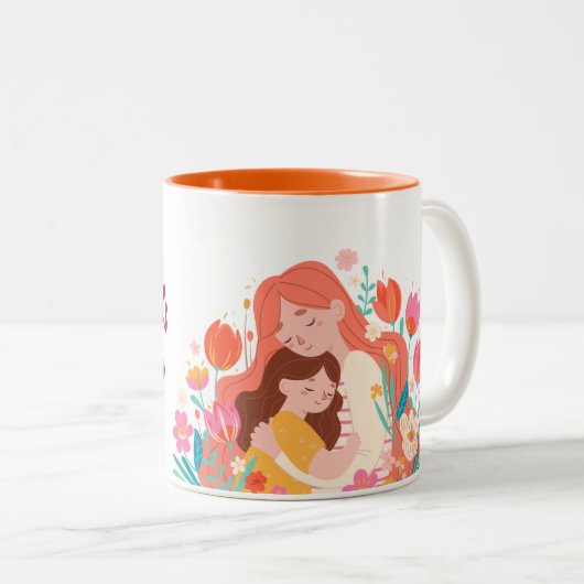 ❤️ Mug de la Fête des Mères - Amour en pleine fleu (Devant droit)