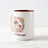 Mug de la fête des mères| Aquarelle Style Mug pour (Devant gauche)