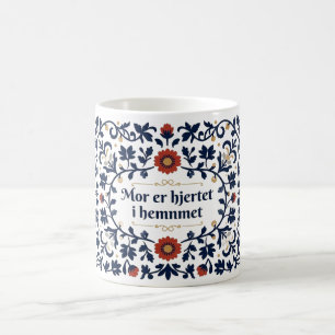 Mug de la fête des mères en Art Populaire Scandina