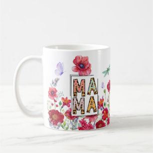 Mug de la Fête des Mères Fleur sauvage