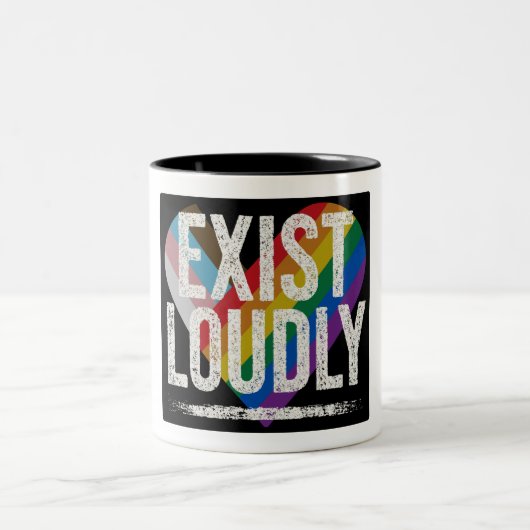 Mug de la fierté de l'arc-en-ciel déclaration Exis (Centre)