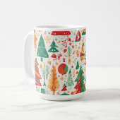 Mug de la forêt de Noël lunatique (Devant gauche)