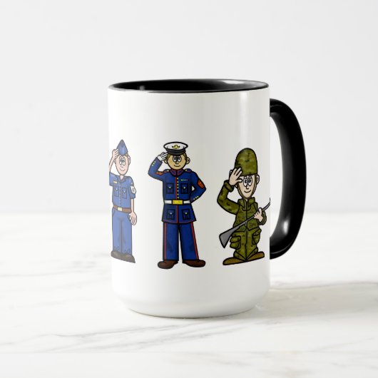 Mug de la journée d'appréciation des forces armées (Devant droit)