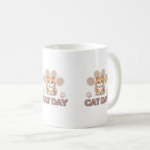 Mug de la Journée du Chat Mignon – Tasse à café de (Devant droit)
