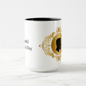 Mug de la Journée mondiale de la barbe avec silhou (Centre)