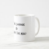 Mug De La Léonade Ou Du Café ? BLANCHE (Devant droit)