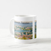 Mug de la ligne d'horizon de Chattanooga, Tennesse (Devant gauche)