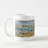 Mug de la ligne d'horizon de Chattanooga, Tennesse (Gauche)
