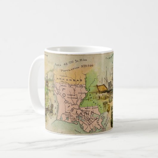 Mug de la Louisiane du 19e siècle (Devant gauche)