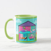 Mug de la maison de rêve rétro (Gauche)