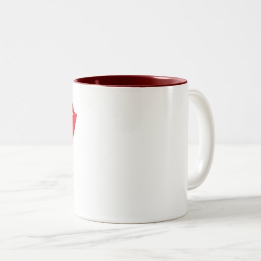Mug de la mariée aux lèvres rouges (Devant droit)