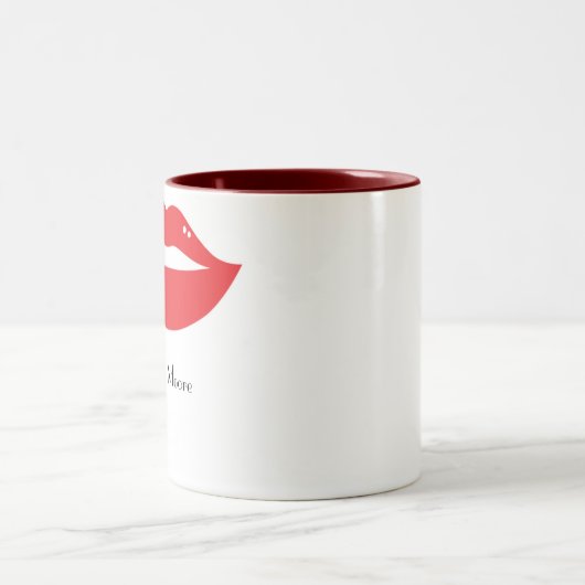 Mug de la mariée aux lèvres rouges (Centre)