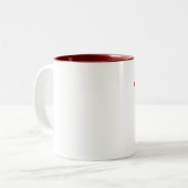 Mug de la mariée de gauche Lèvres rouges lustres (Devant gauche)